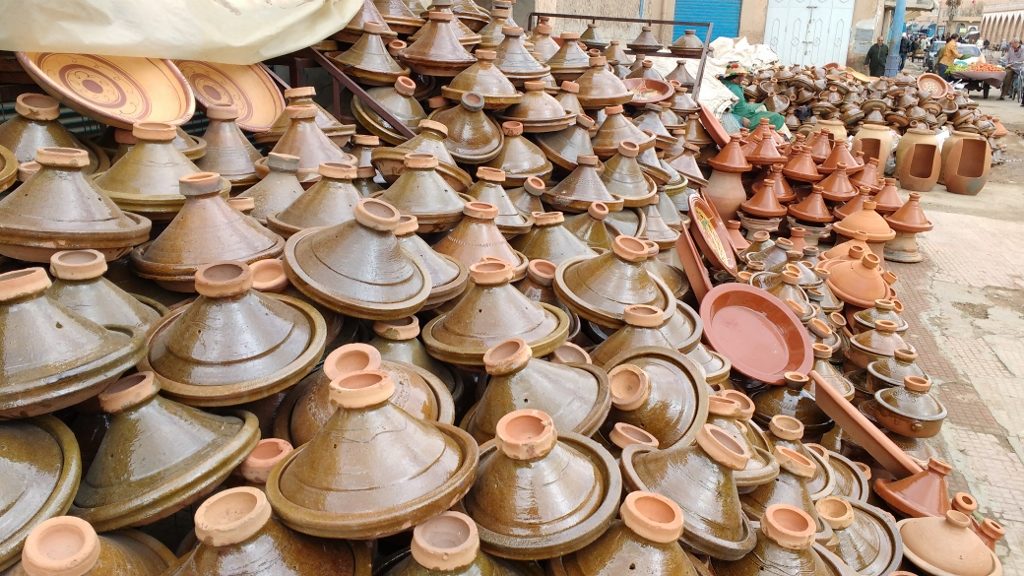 Tagines in the Tiznit Medina