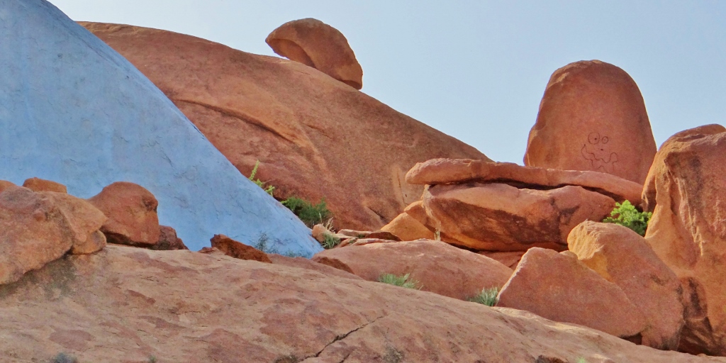 painted rocks Tafraoute Morocco