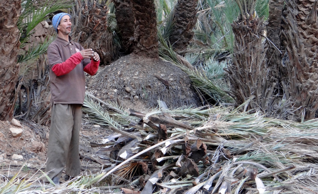 A chap we met yesterday who used mime to explain what he was doing. Or he tried to, we were clueless.