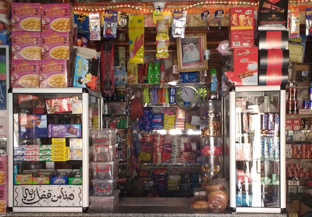 Packed out over the counter shops are the norm here
