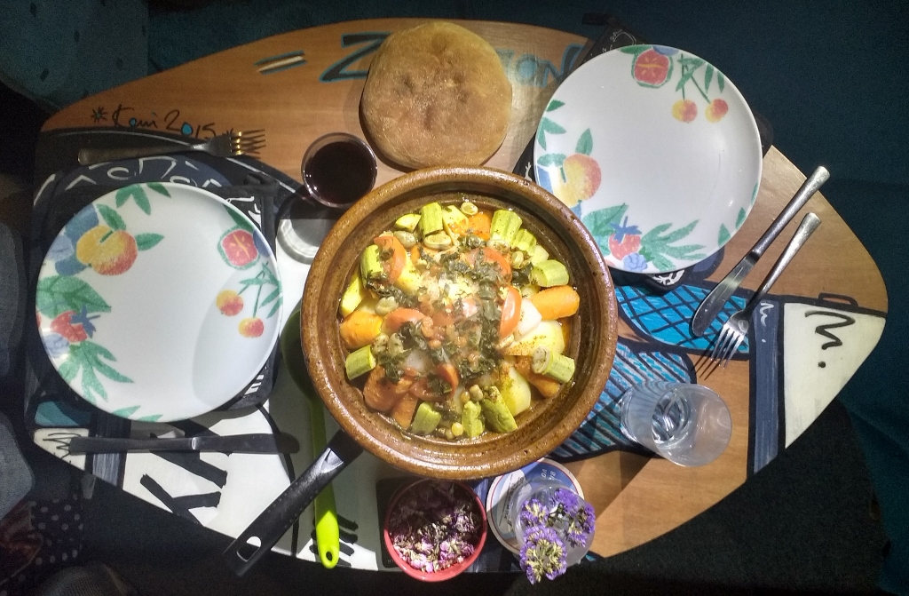 Yet another tagine! Lamb cooked by Omar, the campsite manager. Pretty good but the lamb was chewy so we don't think we gave him enough notice.