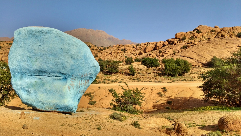 painted rocks Tafraoute Morocco