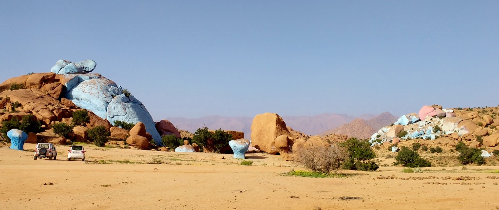 painted rocks Tafraoute Morocco