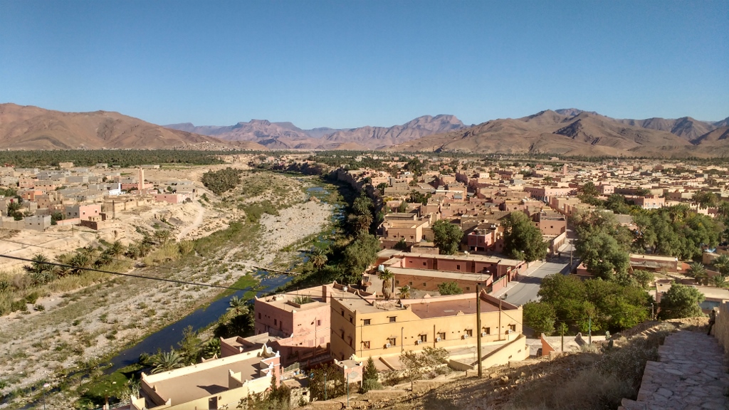 Tata from above. We climbed the steps up the hill to find a smartly dressed and polite Army guard. He was happy for us to photo the town