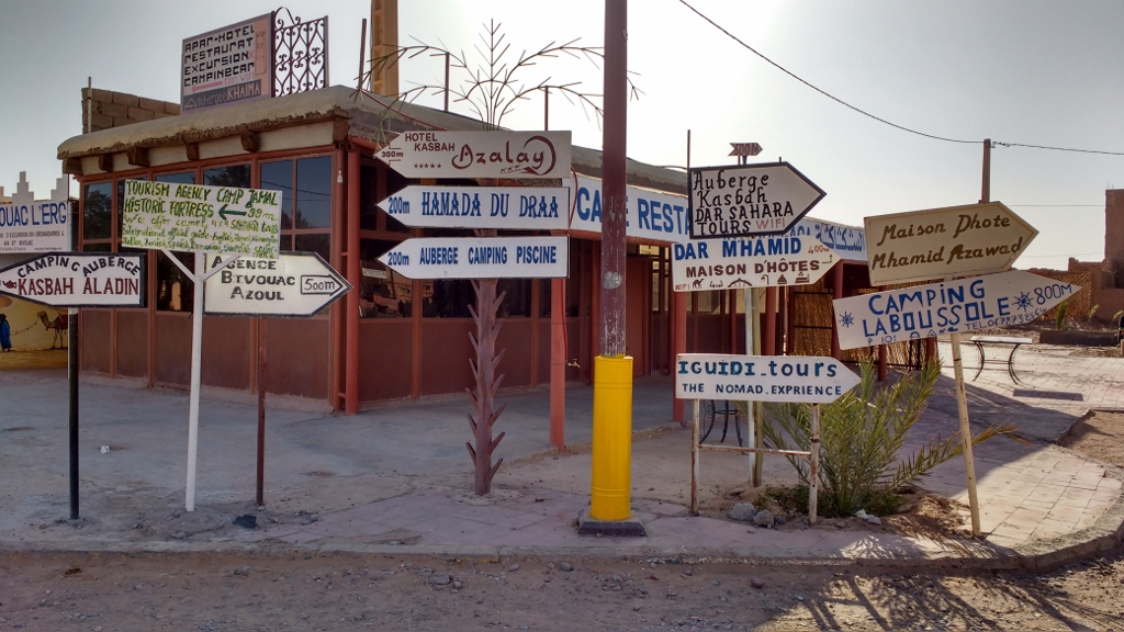 Plenty of places to stay in Mahamid. David, a backpaper walking the campsite yesterday looking for book swaps, told us the hotels in town are all full. He's staying at a house some way in the desert, for a whole £12 a night, including three meals.