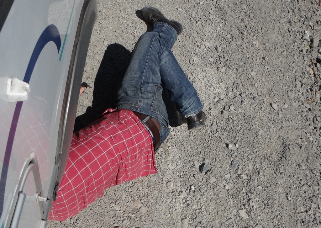 All looked OK under the van