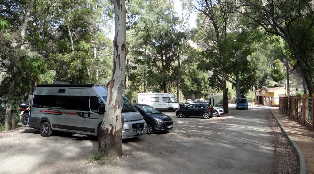 Parking at the El Chorro End of the Caminito del Rey