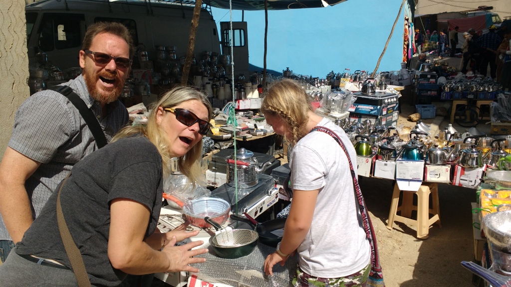 We find a chip fryer in the souk and all get a bit over-excited