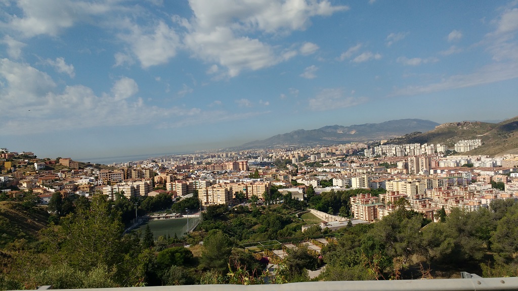 Malaga from the Motorway