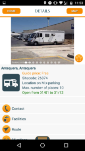 Tapping on the summary info brings up more info and photos