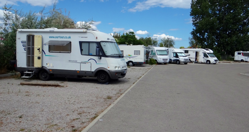 Motorhome aire Marseillan Plage France