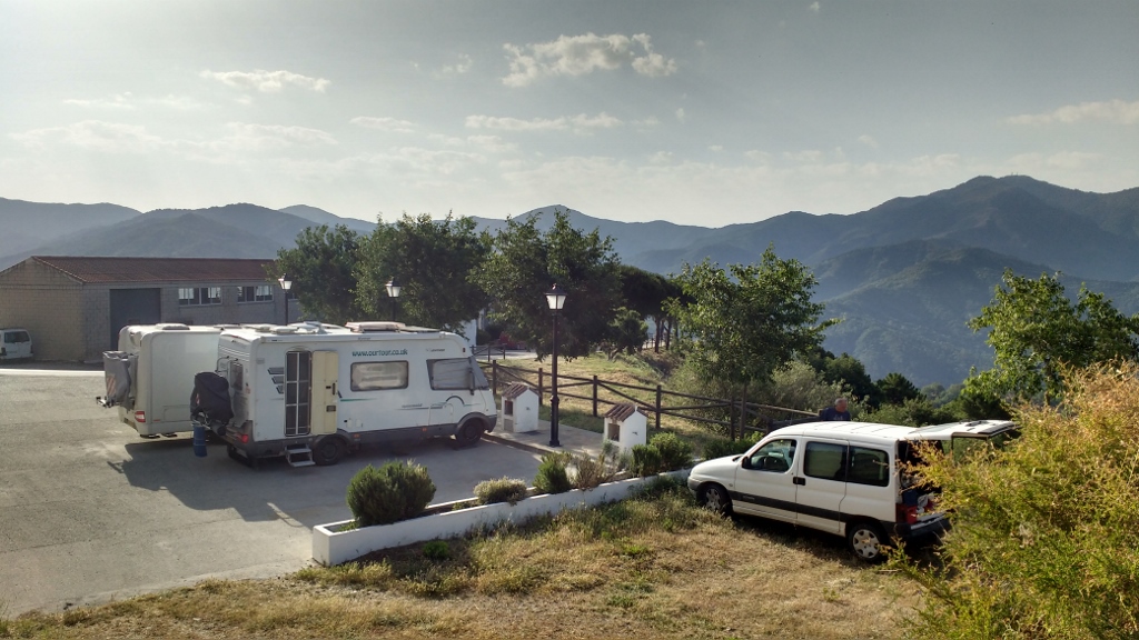 The amazing motorhome aire at Benarrabá