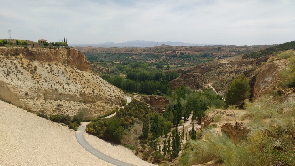 View from the dam at La Peza on the GR301