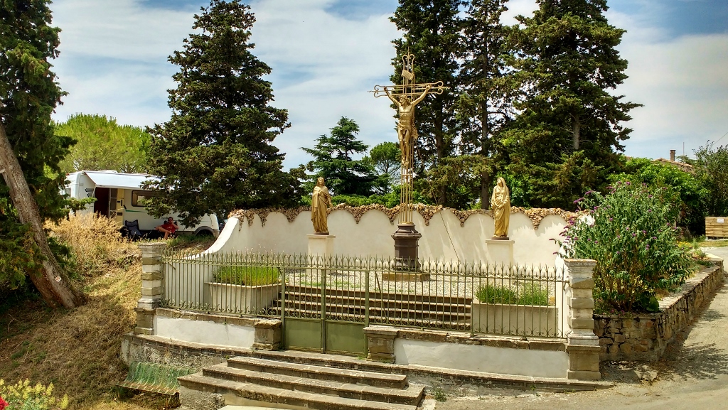 Motorhome aire Fanjeaux France