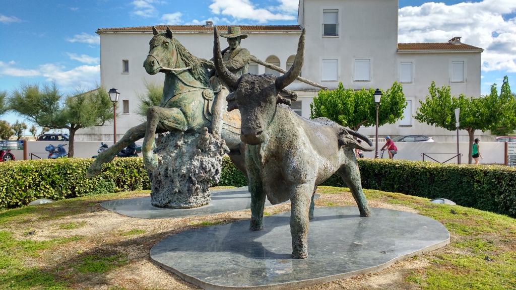 A Camargue cowboy at work in Saintes-Maries-de-la-Mer