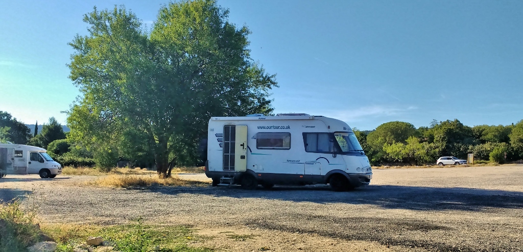 Motorhome parking Village des Bories France