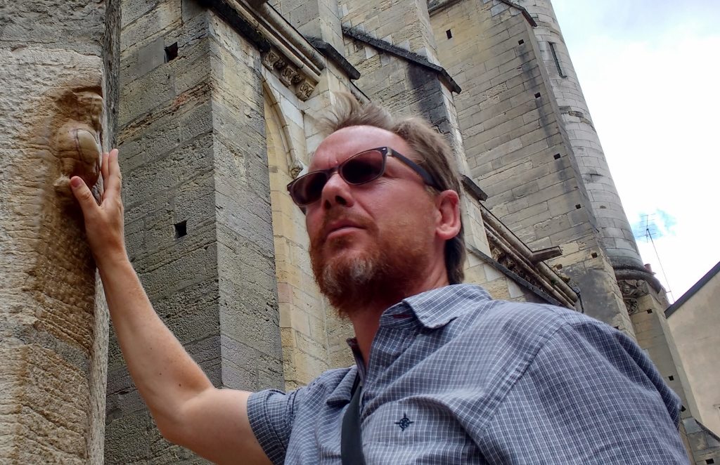 Touching the owl in Dijon France