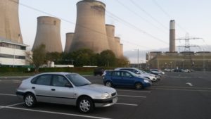 Our trusty chariot outside the power station I'm working at