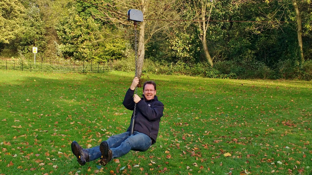 Playing on the local park