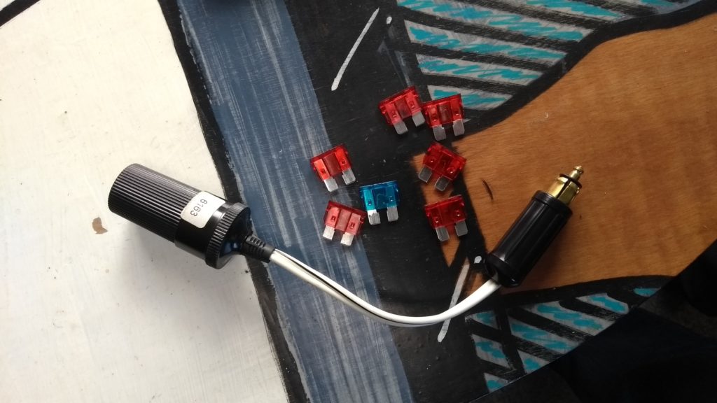 Blown fuses amundo. We think the auz socket size converter's to blame, but all the connections in it look fine?