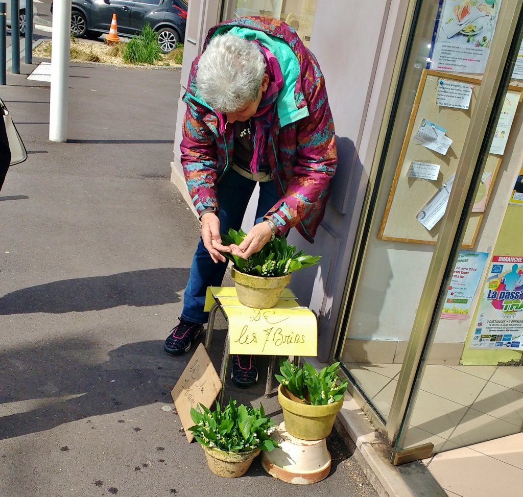 Flower Seller on first of May in France