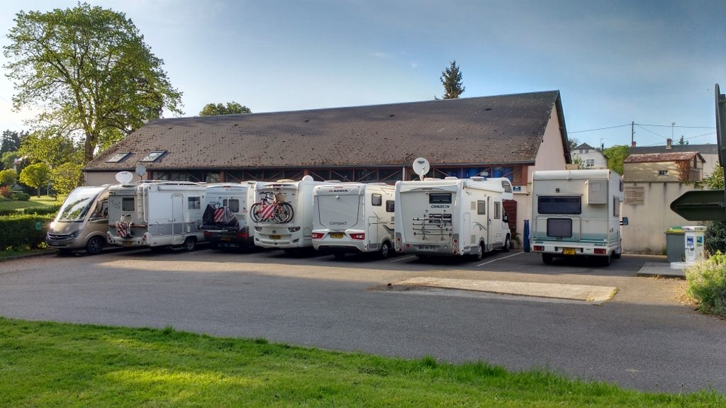 Motorhome aire in Nonancourt