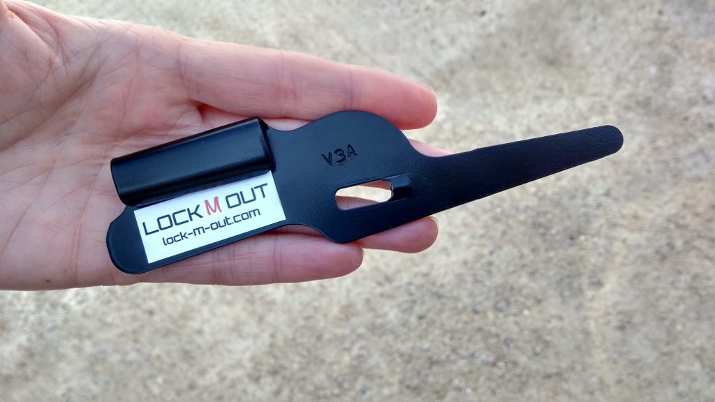 We forgot to get a photo of Mary and Stuart, but they did show us these neat little gadgets which fit over your window handles and stop theives sneakily opening them from outside. There's a version for sliding windows too. Nope, they won't stop a crowbar, but are better than nothing?