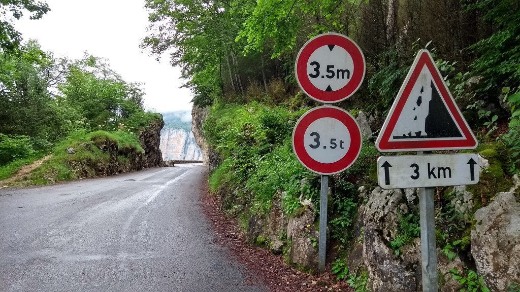 Just around the corner are the height and weight limits. There should be a small sign to say 