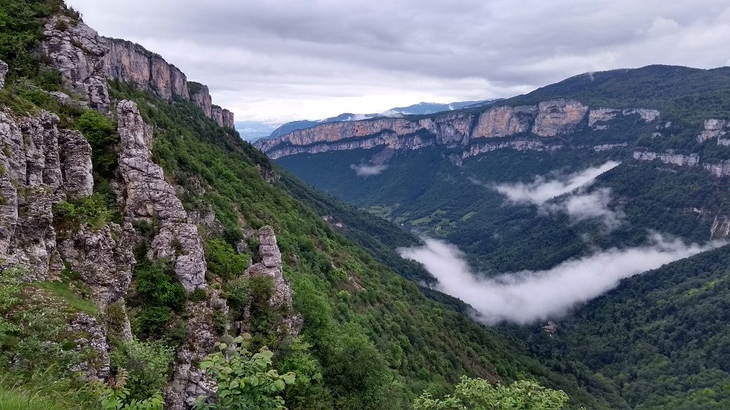 Looking back from Col de la Machine