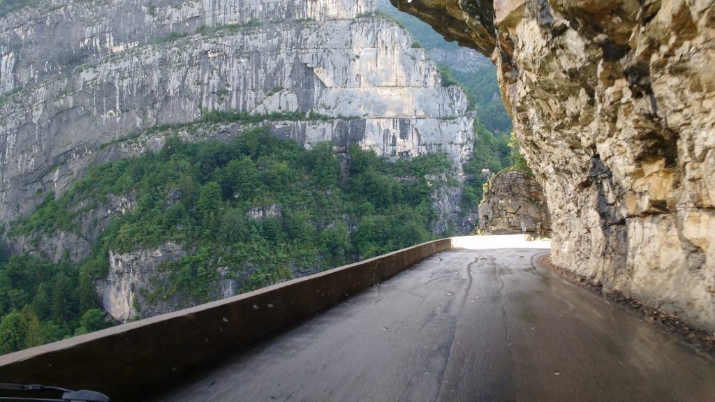 The D103 just before the Gorges de la Bourne. At this point my palms started to itch...