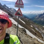 A very happy me at the top of the Col du Galibier, woo hoo!