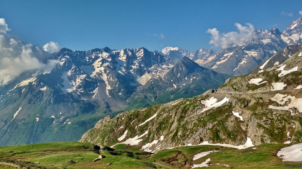 Driving up the Col du Galibier