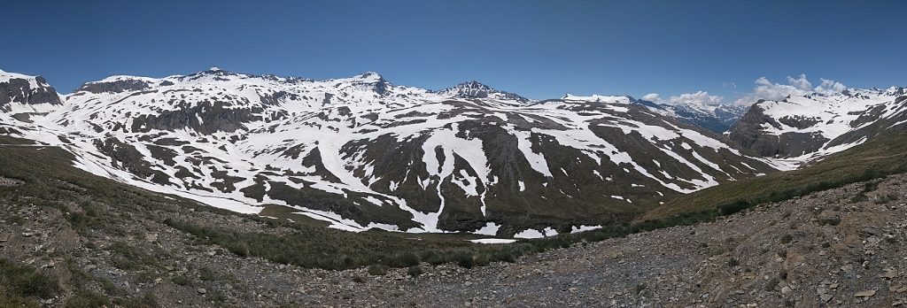 The wonderful view from the col