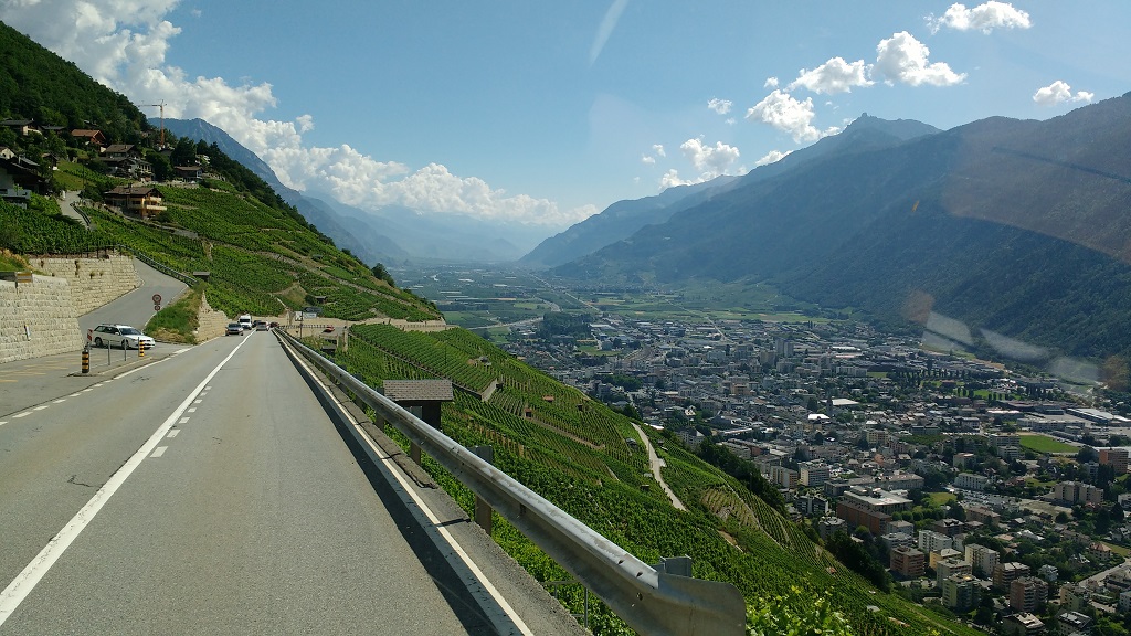 On the epic descent to Martigny