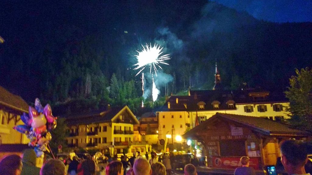 Bastille Day Fireworks in Abondance France