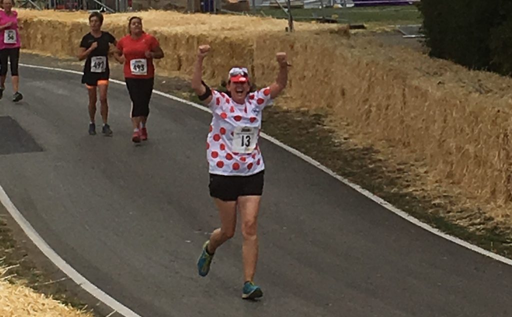 Ju is King of the Mountains at the CarFest Dash!