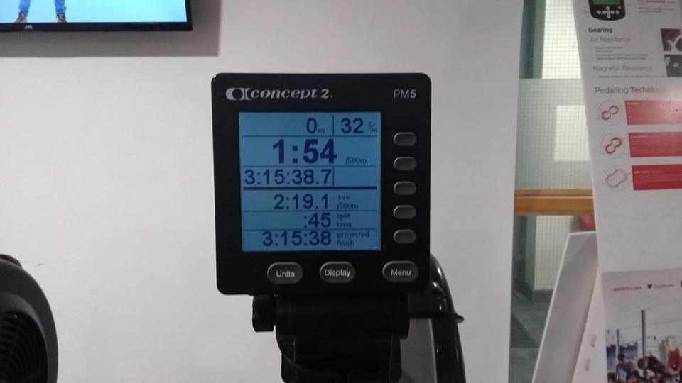 The Concept Monitor at the end of a marathon row