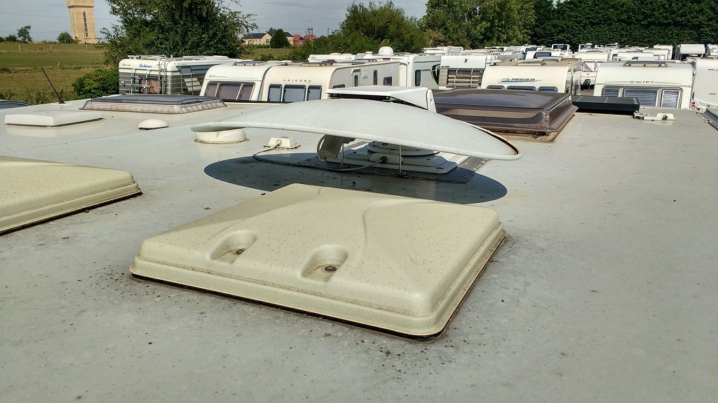 The top of the skylight - close to the satellite dish as it happens...