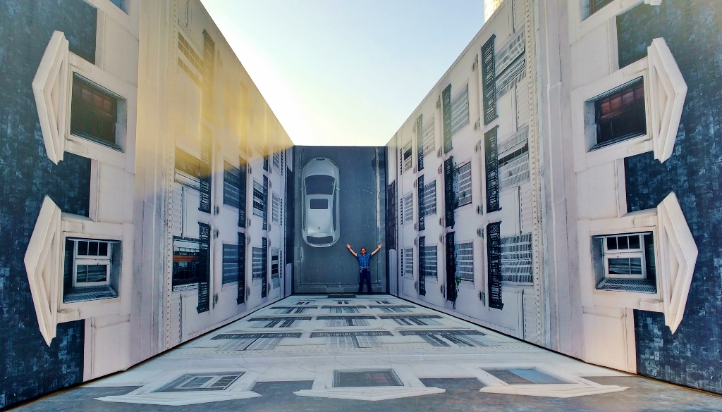 An art installation at Le Defense