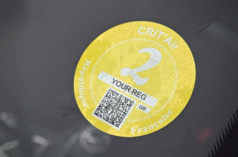 CritAir Sticker Vignette Windscreen RAC