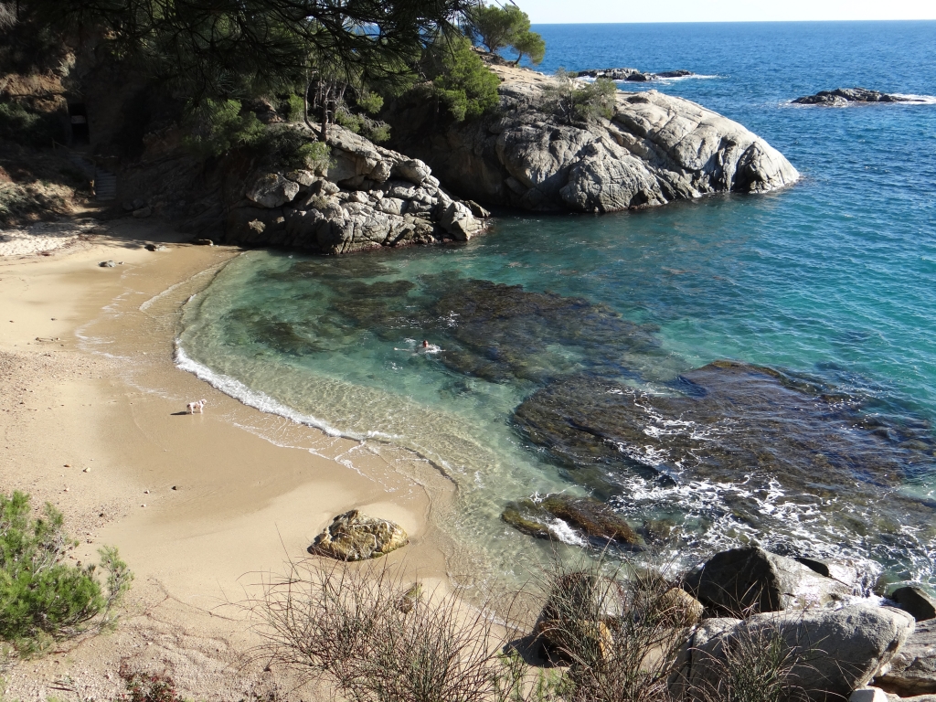 Beach Rocks Cove Costa Brava Spain