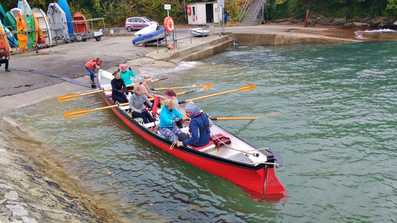 Gig boat launch for training