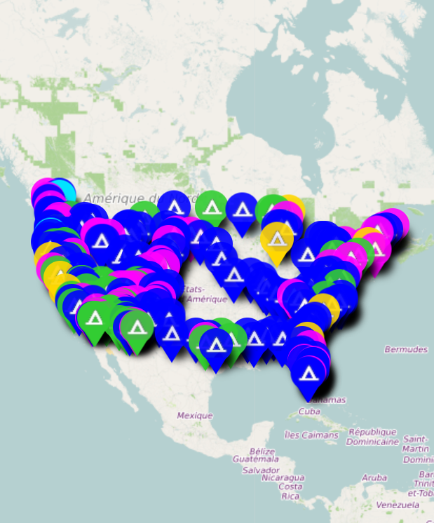 Wheeling It Camping Map RV USA Motorhome Camper