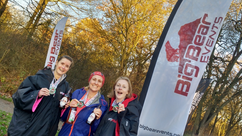 Fellow Big Bear Christmas Challenge finishers: Mel, Kerstine and Christine