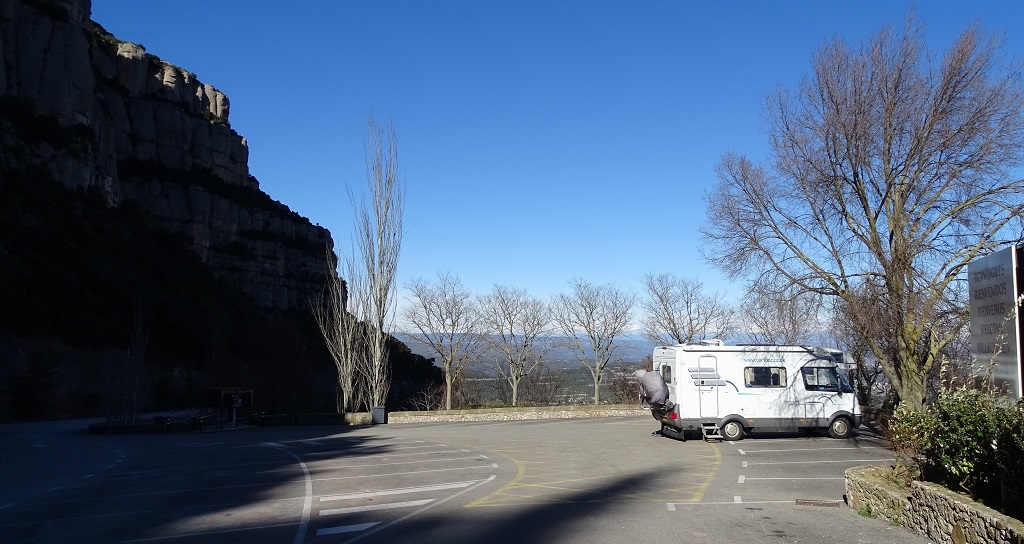 Motorhome parking on Monserrat