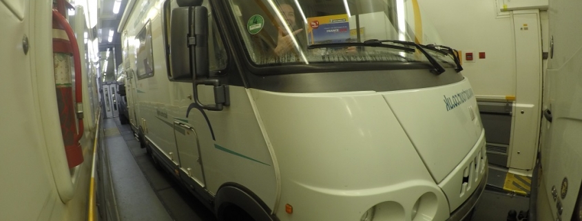 Our motorhome was swiftly under the English Channel on the Eurotunnel