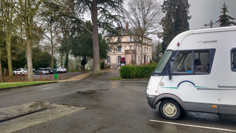 Motorhome Aire Nonancourt, France