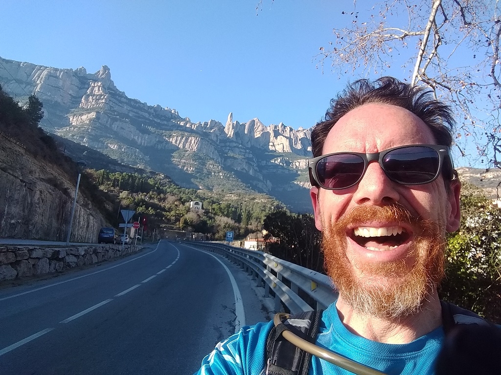 Running up the road to Monserrat