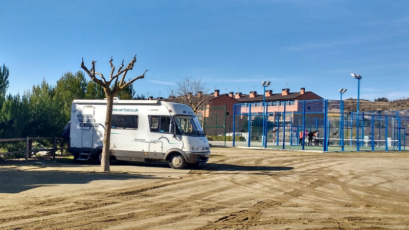 Motorhome Aire at Santa Coloma de Queralt