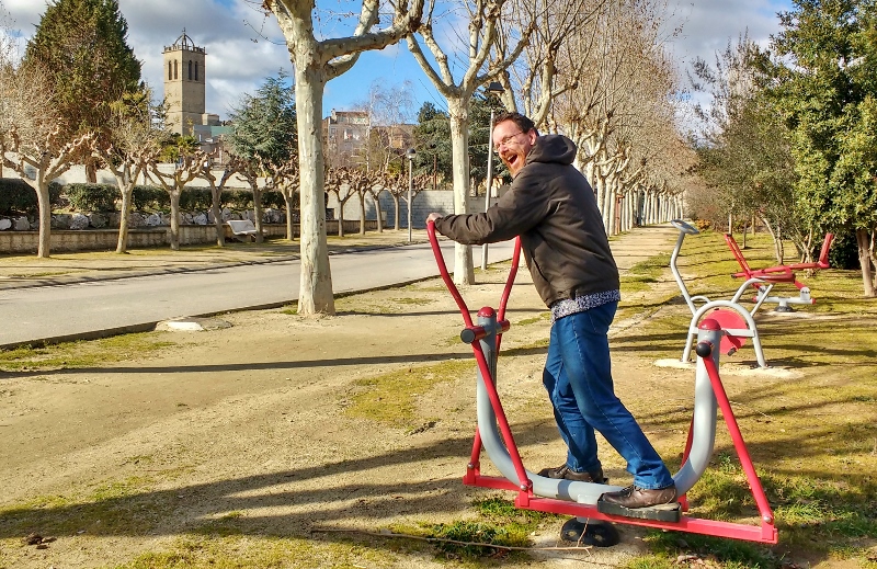 Free gym at Santa Coloma de Queralt